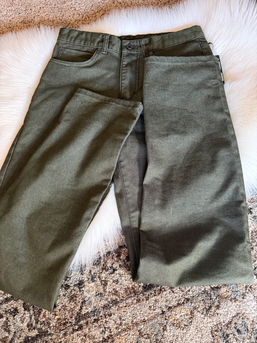 Black Diamond Olive Green Chino Pants